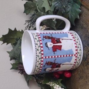Debbie Mumm 24 ounce snowman Christmas mug